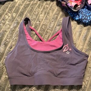 Pink Logo Purple & Pink Sports Bra - Women Intimates